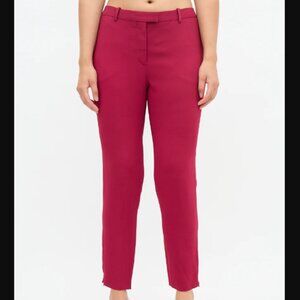 Altuzarra Women's‎ Pink Tapered Leg Zip Trouser Pants Business Work Casual